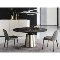 China Modern Ceramic Sintered Stone dining Table Round Italian Marble Top Dining Table on sale