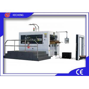 Semi Auto Flatbed Die Cutting Creasing Machine / Paperboard Flat Bed Die Cutting Machine