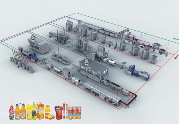 Filling machine/Stowing machine/Juice treatment equipment, /100L juice making