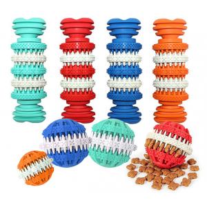Natural Rubber Pet IQ Puzzle Toy For Dogs Teeth Cleaning Traning