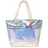 Waterproof All Over Printing PVC Coating Tote Shoulder Fabric Shopping Bag With