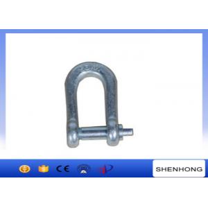 China Connecting Overhead Line Construction Tools , Screw pin bow high strength connection shackle supplier