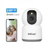 China 5MP 1920P Mic & Speaker PTZ Full-Color Night Vision Wi-Fi SD Card Security CCTV Camera Baby Alarm on sale