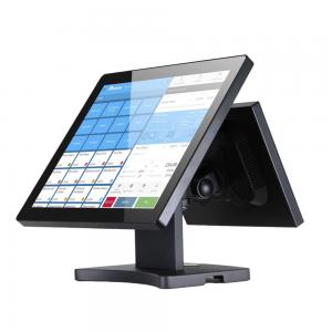 China Dual Screen Core I3 I5 Windows POS System 1280*1024 Pos Customer Display Monitor supplier