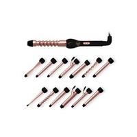 China Interchangeable Long Barrel Curling Iron Hair Straightener Brush Rotating on sale