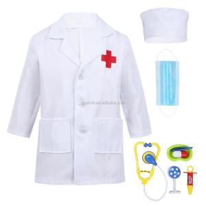 China Halloween Kids Doctor Costume White Nurse Uniform Dress Costume Kids supplier