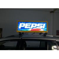 China Taxi / Car Roof Top Digital Advertising Screen Weatherproof 3mm Pixel Pitch on sale