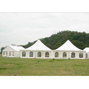 China Durable 10 x 10 Canopy Tent , Aluminium Marquee Frame Tent 5.7 M Ridge Height supplier