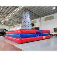 China Commercial Adults Sport Game PVC Inflatable Climbing Mountains Rock Wall Games Obstacle Course on sale