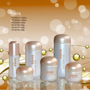 China Pearl Printing Glass Bottles For Cosmetics / 120ml Glass Bottle With Dropper supplier