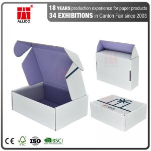 32 ECT Folding White Mailer Shoe Packaging Box FCS Standard Paper