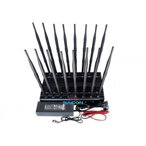 16 Channels 38w Wifi Signal Jammer 2.4G 5.8G For Meeting Rooms / Museums