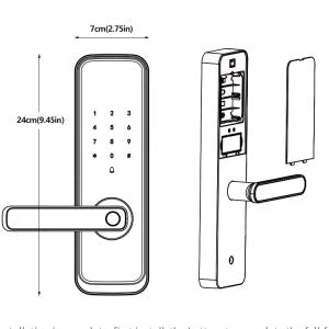 Remote Controllable Wifi Deadbolt Lock Stainless Steel Bluetooth Enhanced Security