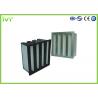 China V Bank Large Air Flow HEPA Filter Fiberglass Mini Pleated Filter wholesale