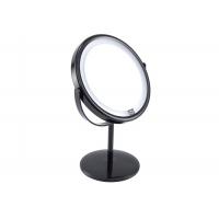 China PU Leather Small Round Makeup Mirror Rotatable Round Cosmetic Mirror on sale