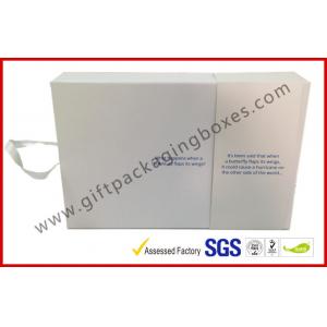 China White Magetic Electronics Packaging / Custom Advertising Video Box supplier