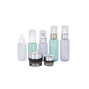 Wholesale Acrylic 15g 50g Cream Jar PET 100ml 120ml Lotion Serum Bottle Cosmetic Personal Care Set Packaging