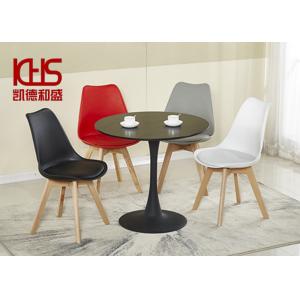 China 12MM Rock Slab MDF Modern Kitchen Dining Tables Black Glass Top Side Table supplier
