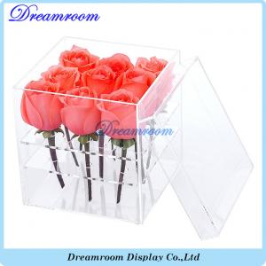 China Acrylic Flower Box Vase for Wedding and Home 9 Hole 2 Tiers Handmade supplier