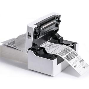 China Rollos de etiquetas térmicas de baja adherencia reutilizables para impresión térmica directa, tamaños personalizados supplier