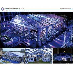 China Transparent Tent Fabric Party Event Tents For Romantic Wedding Over 200 People supplier