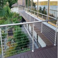 China 90 - 120mm Height Stair Hand Railings With Glass Thickness 8mm - 17.5mm on sale