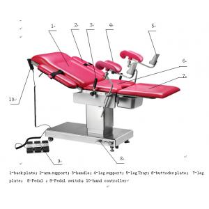 China 1630mm / 530mm Length Hydraulic Operating Table For Gynaecology And Obstetrics wholesale