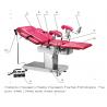 China 1630mm / 530mm Length Hydraulic Operating Table For Gynaecology And Obstetrics wholesale