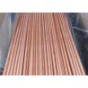 Straight Seamless Copper Pipe C11000 , Custom Rotating Bands Copper Round Tube