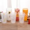 China BPA Free 16oz Plastic Cups With Lids Straws 32oz Double Wall PP Drinking Cup wholesale