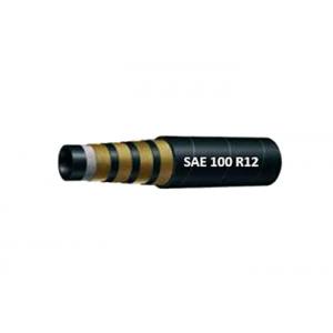 Hydraulic Rubber Reinforced Water Hose Pipe SAE100 R12 AT