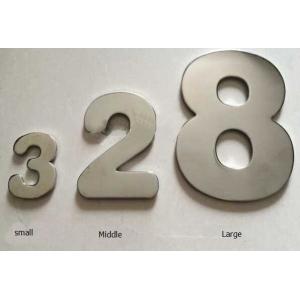 China Metal House Letters & Numbers Mailboxes & Address Plaques  Brushed Stainless Steel Letters  hotel room number supplier