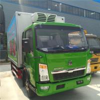 China Howo Light Refrigerated Cargo Truck  3 Ton Capacity 4X2 Driving Type on sale