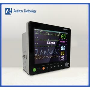 Digital SpO2 Touch Screen Patient Monitor Dual IBP Wire And Wireless Network