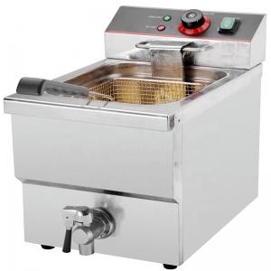 China Home Stainless Steel Single Electric Fryer Machine with Tab User-Friendly Design supplier