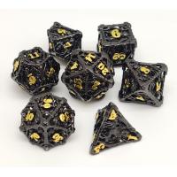 Practical Metal RPG Dice Set Hand Polished For DND And MTG Gaming
