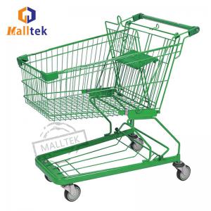 180l Asian-German Metal Supermarket Shopping Trolley Cart With High Load