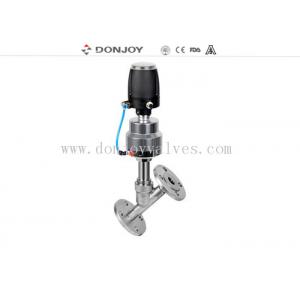 Steam 2 Position Sanitary PN16 Flange Angle Seat Valve with control head