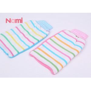 China Colorful Exfoliating Body Gloves , Shower Scrub Glove Removing Dead Skin supplier