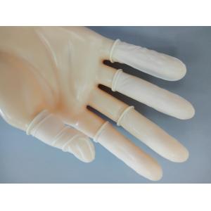 China ESD Finger Cots Anti Static Powder Free Latex White Cleanroom Fingertip Discharge supplier