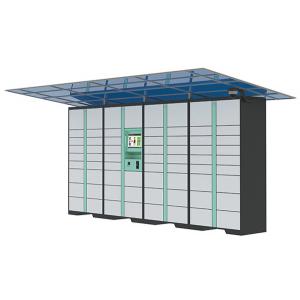 LCD Display Parcel Delivery Lockers , 3G / 4G / GPRS Remote Control Home Parcel Locker System