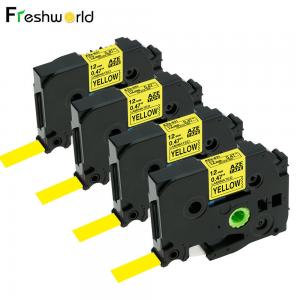 4PK TZe-631 TZ631 Compatible With Brother P Touch Label Tape 12mm Yellow PT-H100