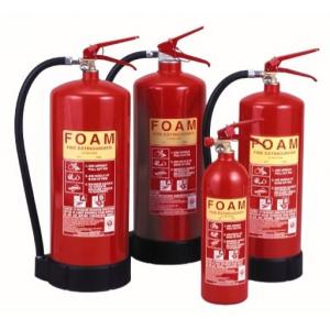 China 4 - 12 Litre Red Fire Extinguisher , Foam Type Fire Extinguisher With Foot Ring supplier