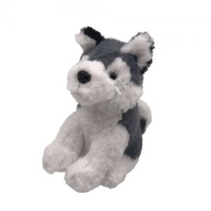 China Talking Back Recording Plush Toy Repeating Husky With Long Fur supplier