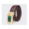 New alligator leather fashion casual belt alloy automatic buckle crocodile men's