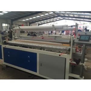 Semi Automatic Toilet Paper Rewinding Embossing And Perforating Machine 1200mm - 2200mm