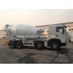 China 371hp 8×4 4 Axle Concrete Mixer Truck Color Optional With 16 Cbm Tanker wholesale