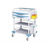China Steel Frame Medical Instrument Trolley Crash Cart With Infusion Rack Drug Trolley on sale
