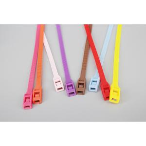 8*350mm red blue yellow pink orange color plastic fastening band indoor playground cable ties children toy cable ties