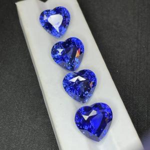Bleu d'océan Al2O3 Sapphire Emerald Stones, résistance à l'abrasion en pierre bleue